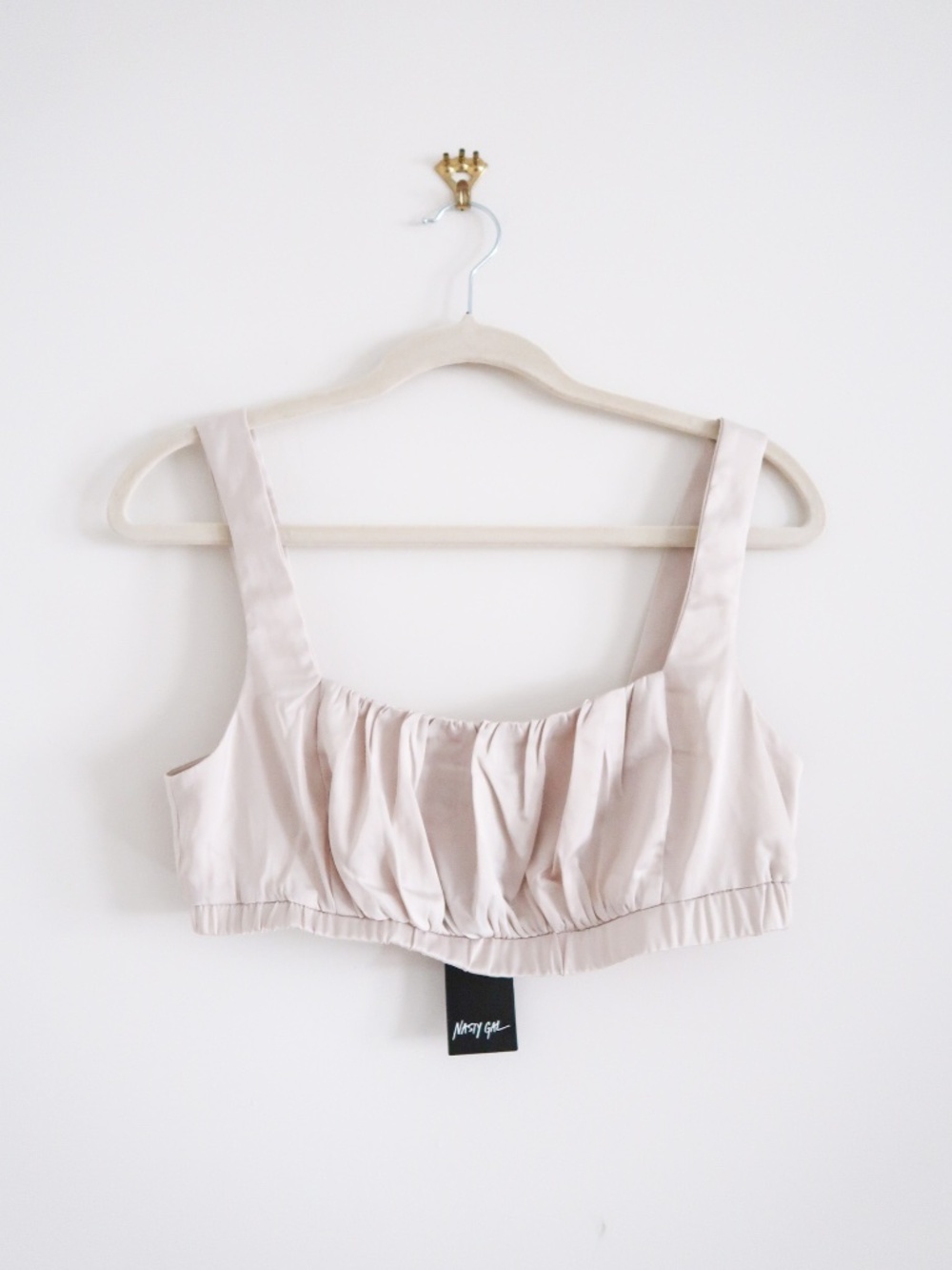 Satin Ruched bra top